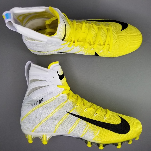 yellow nike vapor football cleats